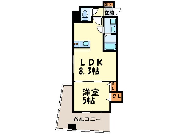 アヴァンセ那の川の物件間取画像